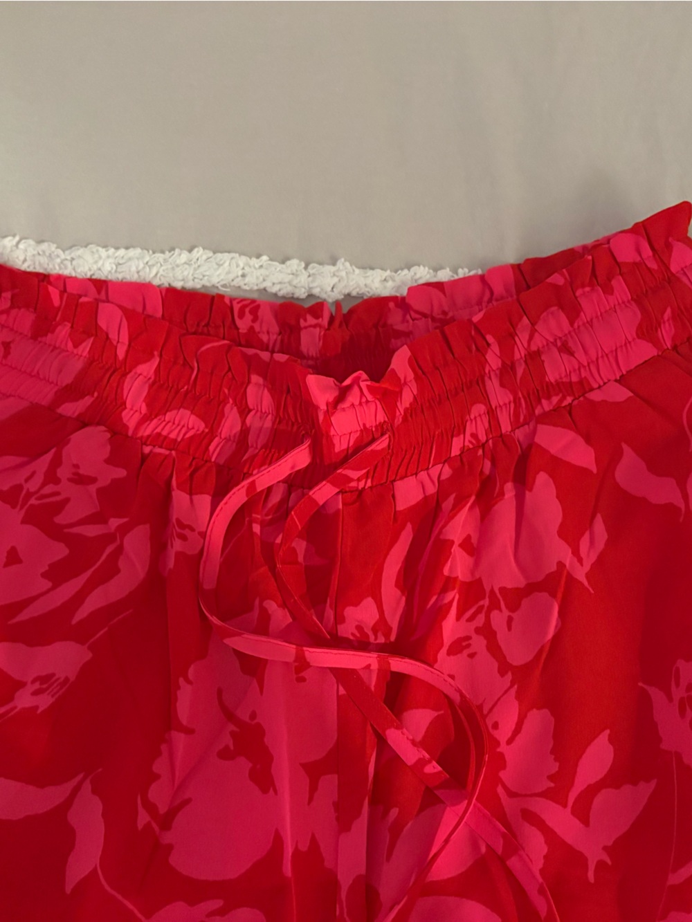 Red Floral A-Line Palazzo Pants - Women's - Picture 4 of 6